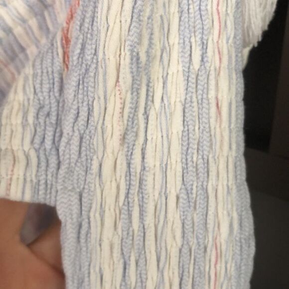 Fashion Nova Maxi sundress gauze open back tassel size M - Picture 7 of 8